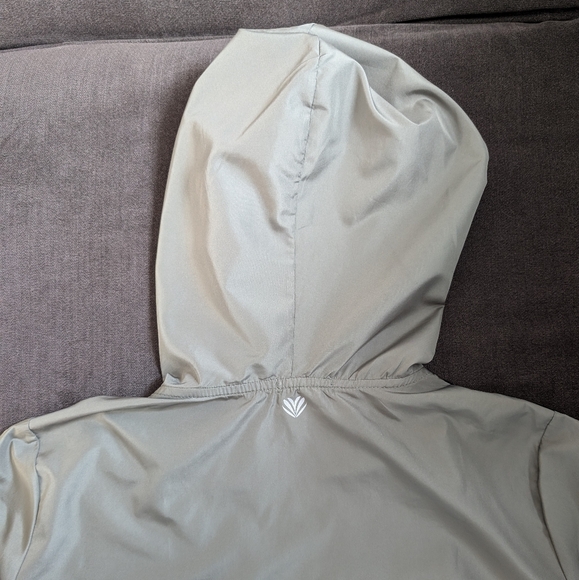 Forever 21 hooded windbreaker jacket olive green size small - Picture 11 of 12